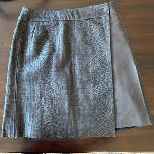 Rag & Bone Leather Kilt Size 4 Black EUC